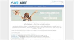 Desktop Screenshot of info-licitatie.ro